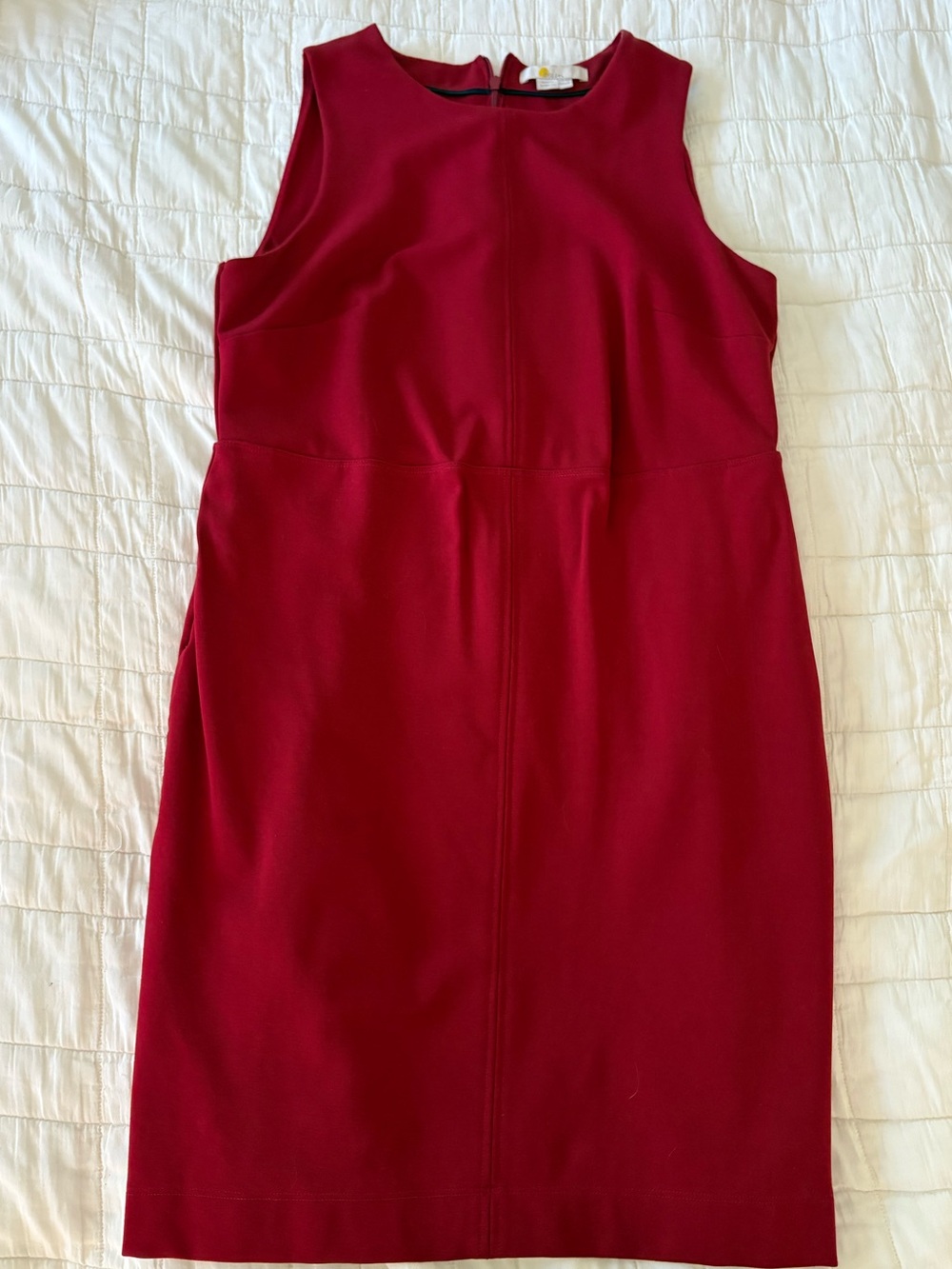 Boden Ponte Sleeveless Red Sheath Dress - 6